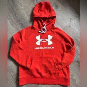 Under Armour orangish red hoodie
